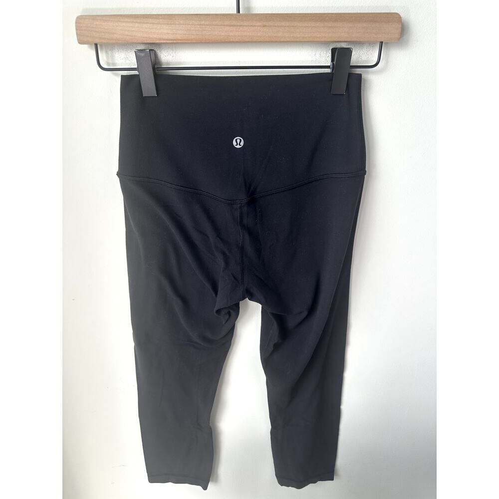 Lululemon Align Crop (21") Size 4 Nulu Black Buttery Soft